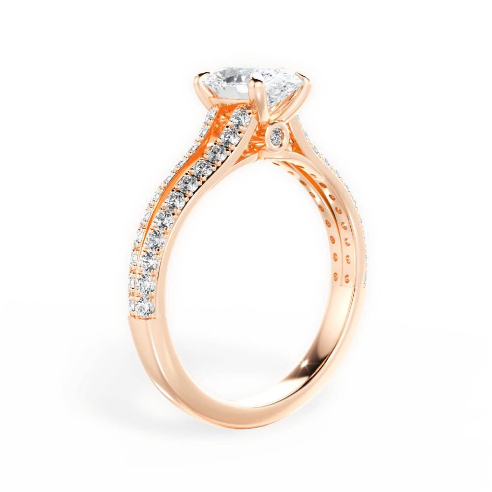 14kt Rose Gold/18kt Rose Gold/oval/front