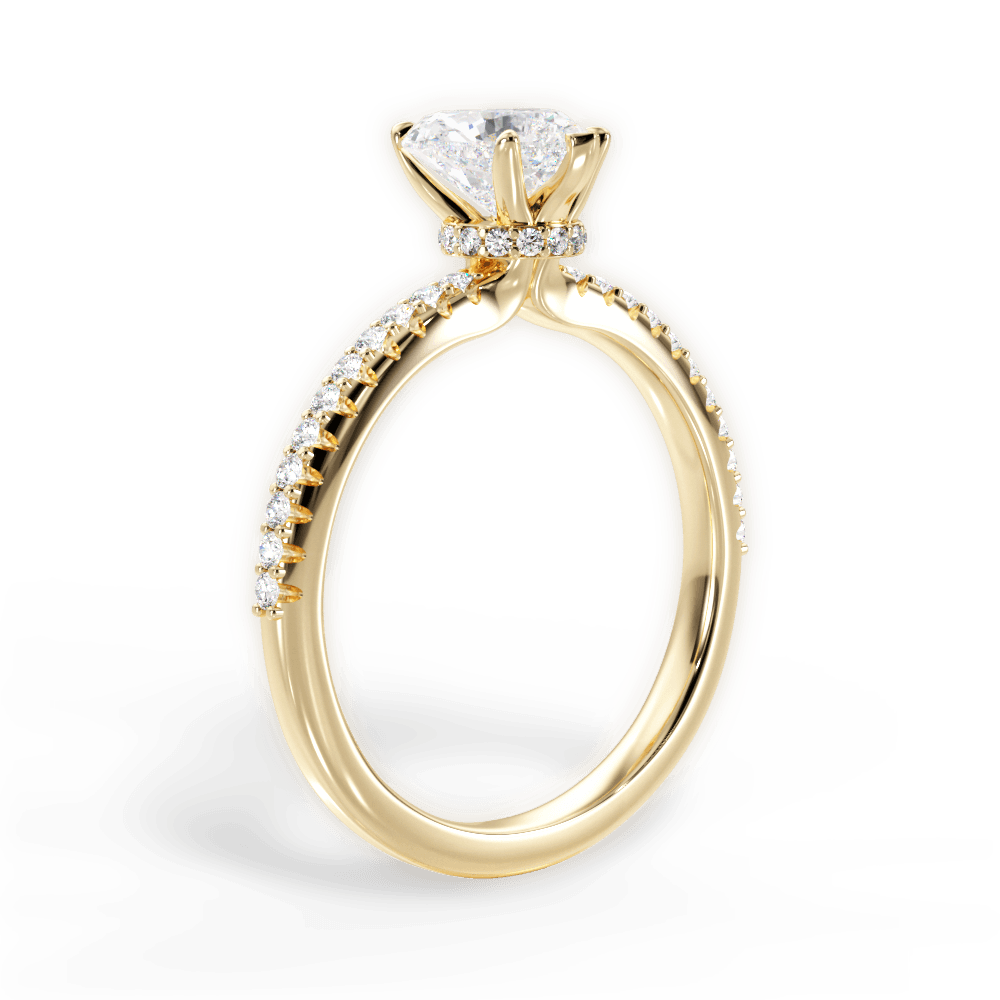 14kt Yellow Gold/18kt Yellow Gold/heart/front