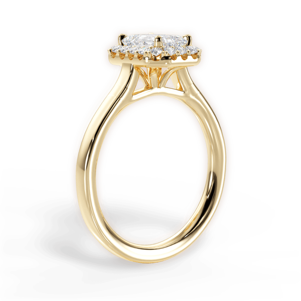 14kt Yellow Gold/18kt Yellow Gold/emerald/front