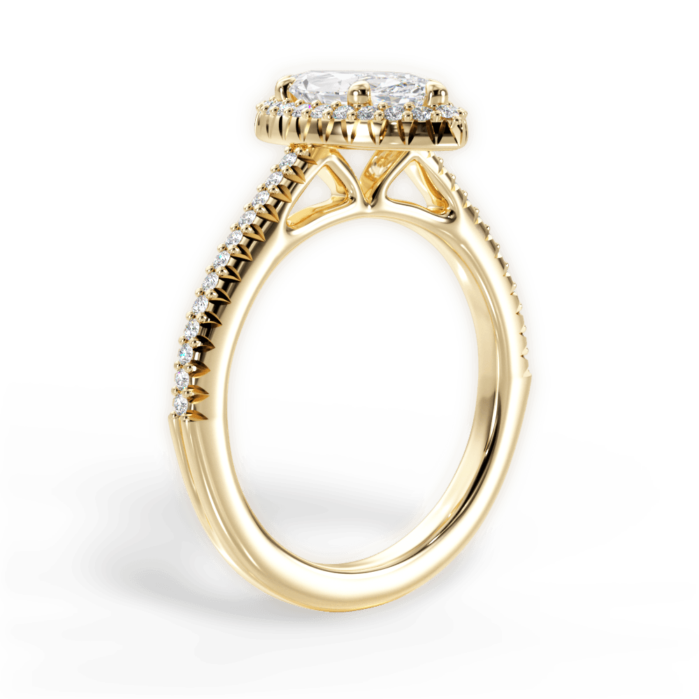 14kt Yellow Gold/18kt Yellow Gold/marquise/front