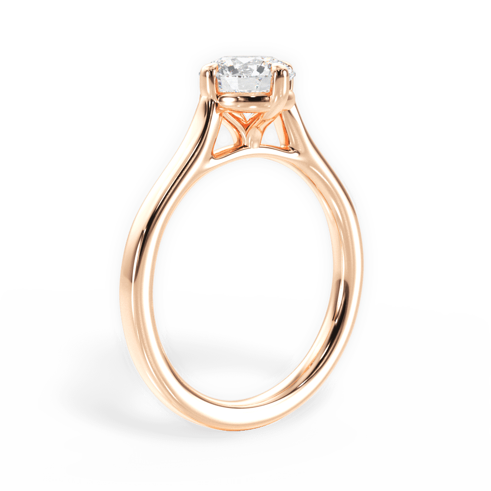 14kt Rose Gold/18kt Rose Gold/round/front