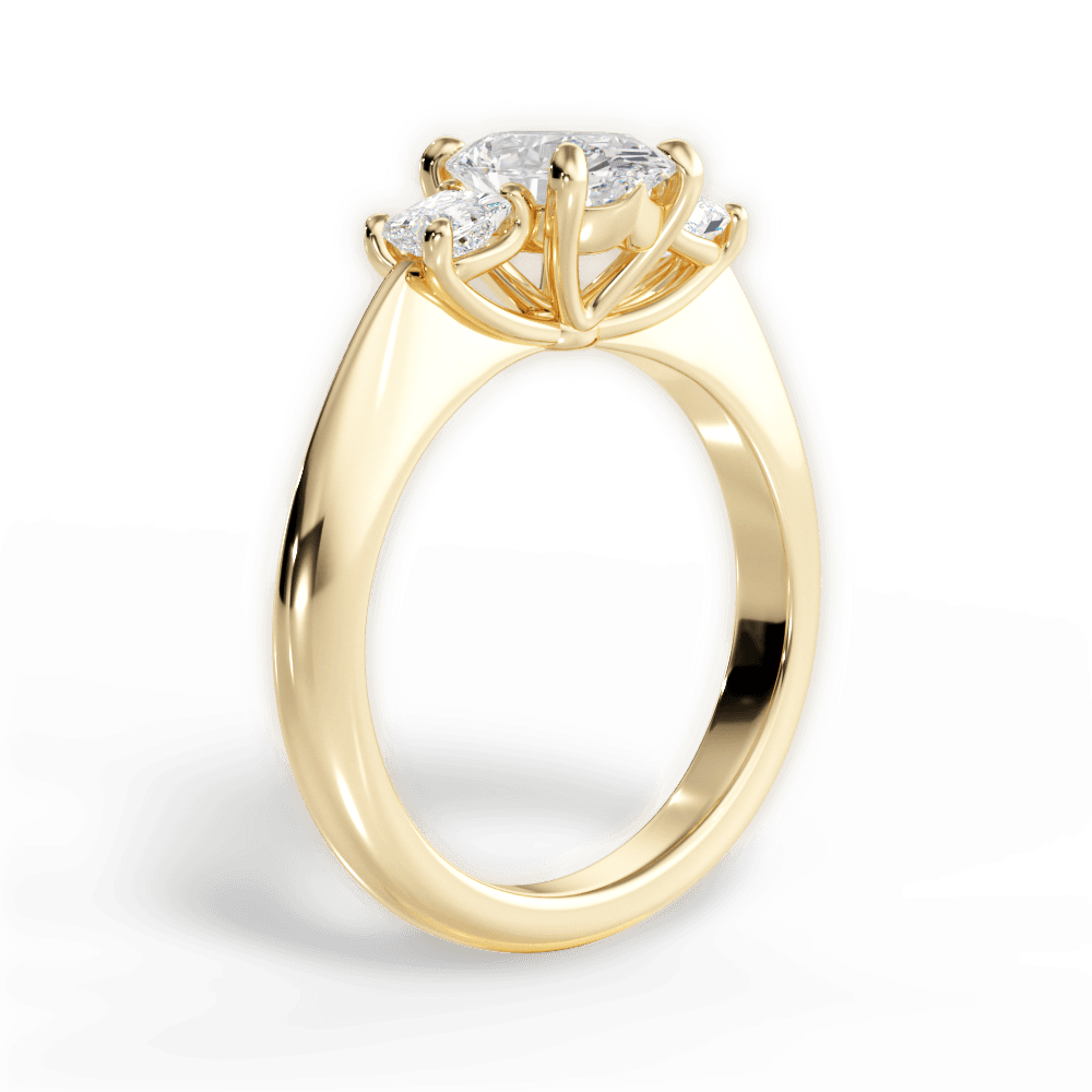 14kt Yellow Gold/18kt Yellow Gold/oval/front