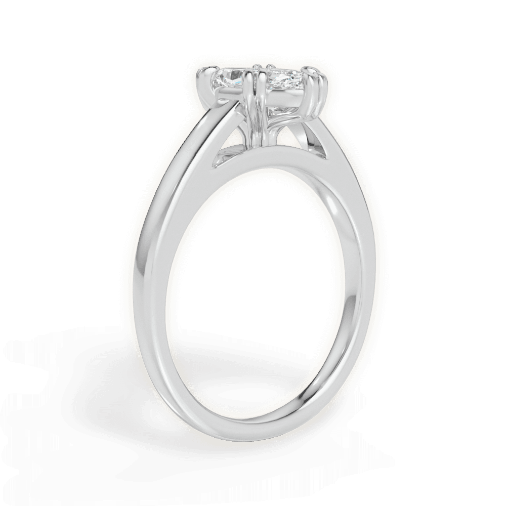 14kt White Gold/18kt White Gold/Platinum/marquise/front