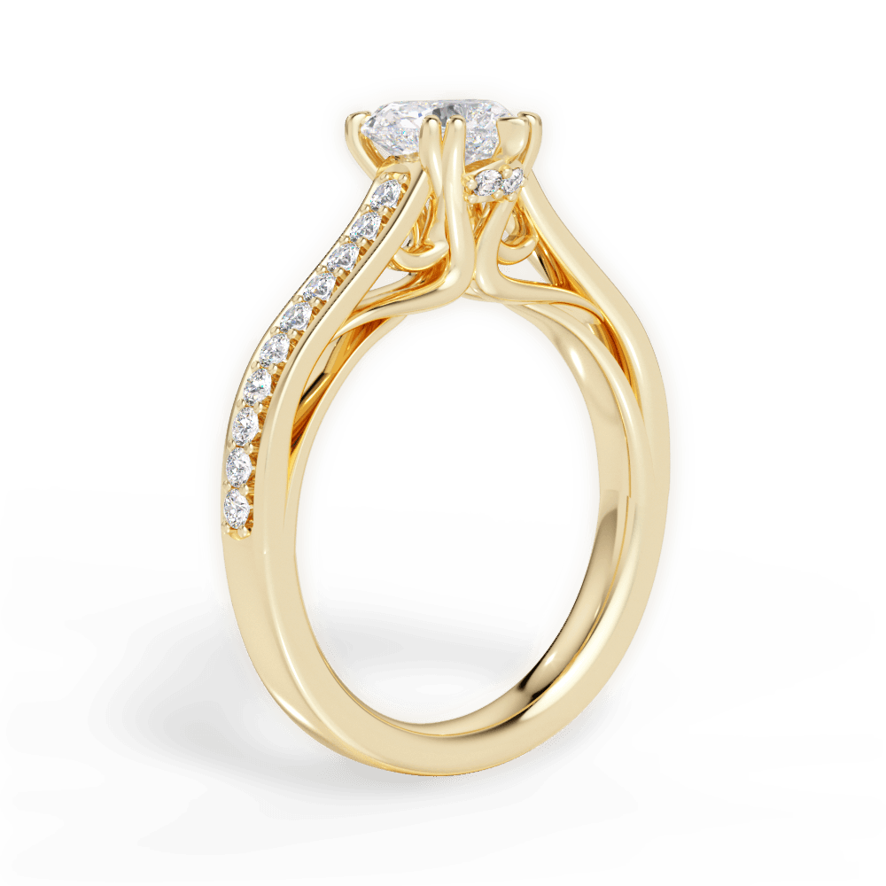 14kt Yellow Gold/18kt Yellow Gold/heart/front