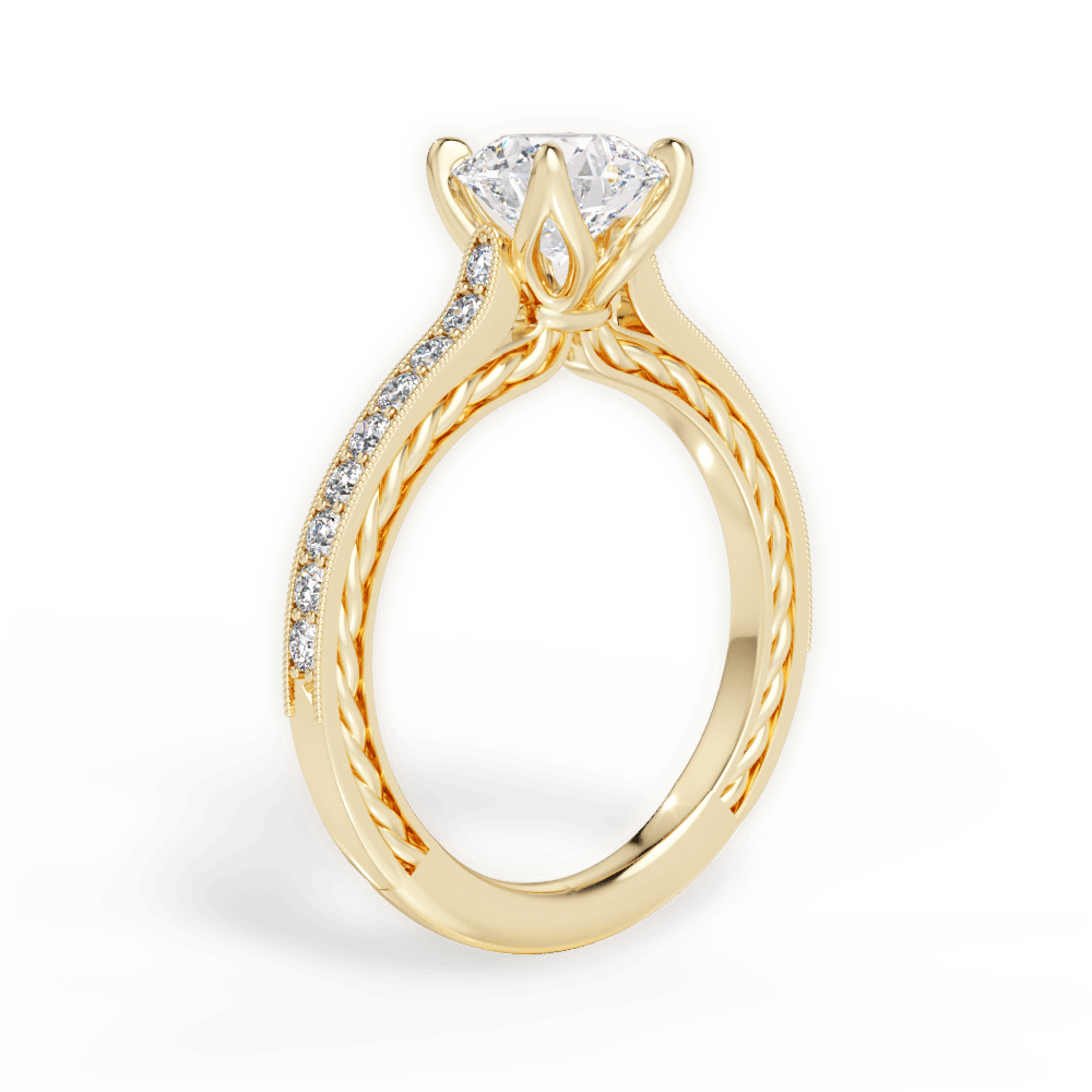 14kt Yellow Gold/18kt Yellow Gold/round/front