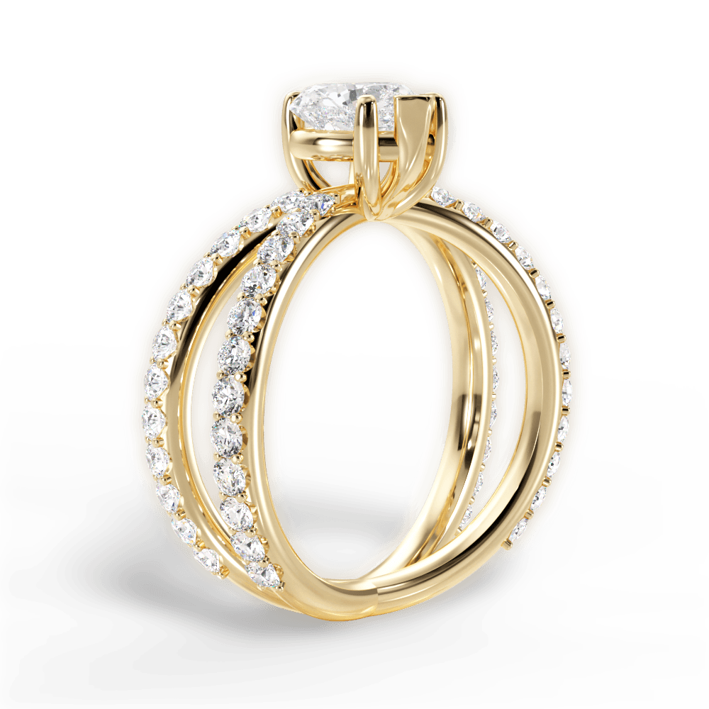 14kt Yellow Gold/18kt Yellow Gold/heart/front