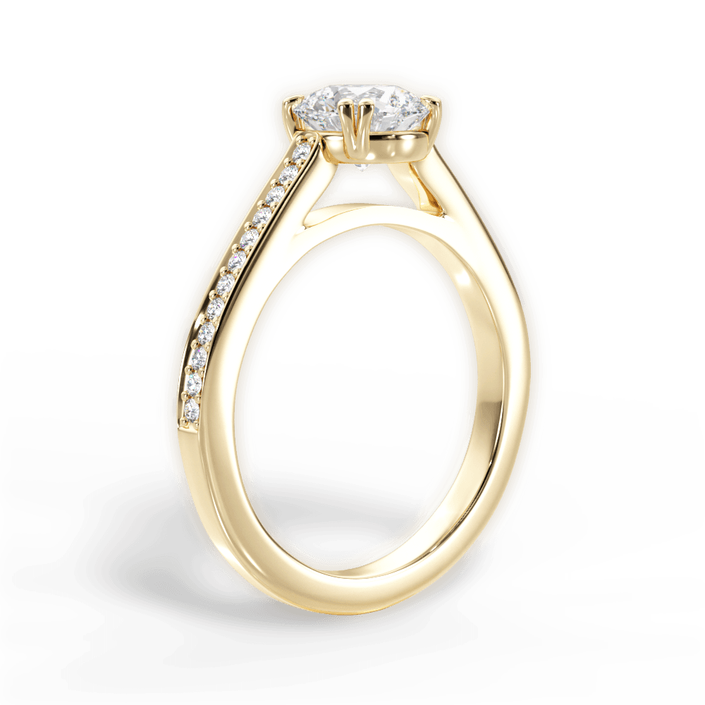 14kt Yellow Gold/18kt Yellow Gold/round/front