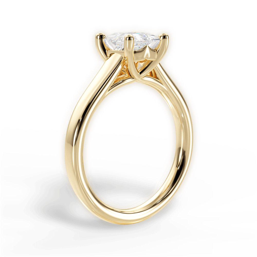 14kt Yellow Gold/18kt Yellow Gold/princess/front