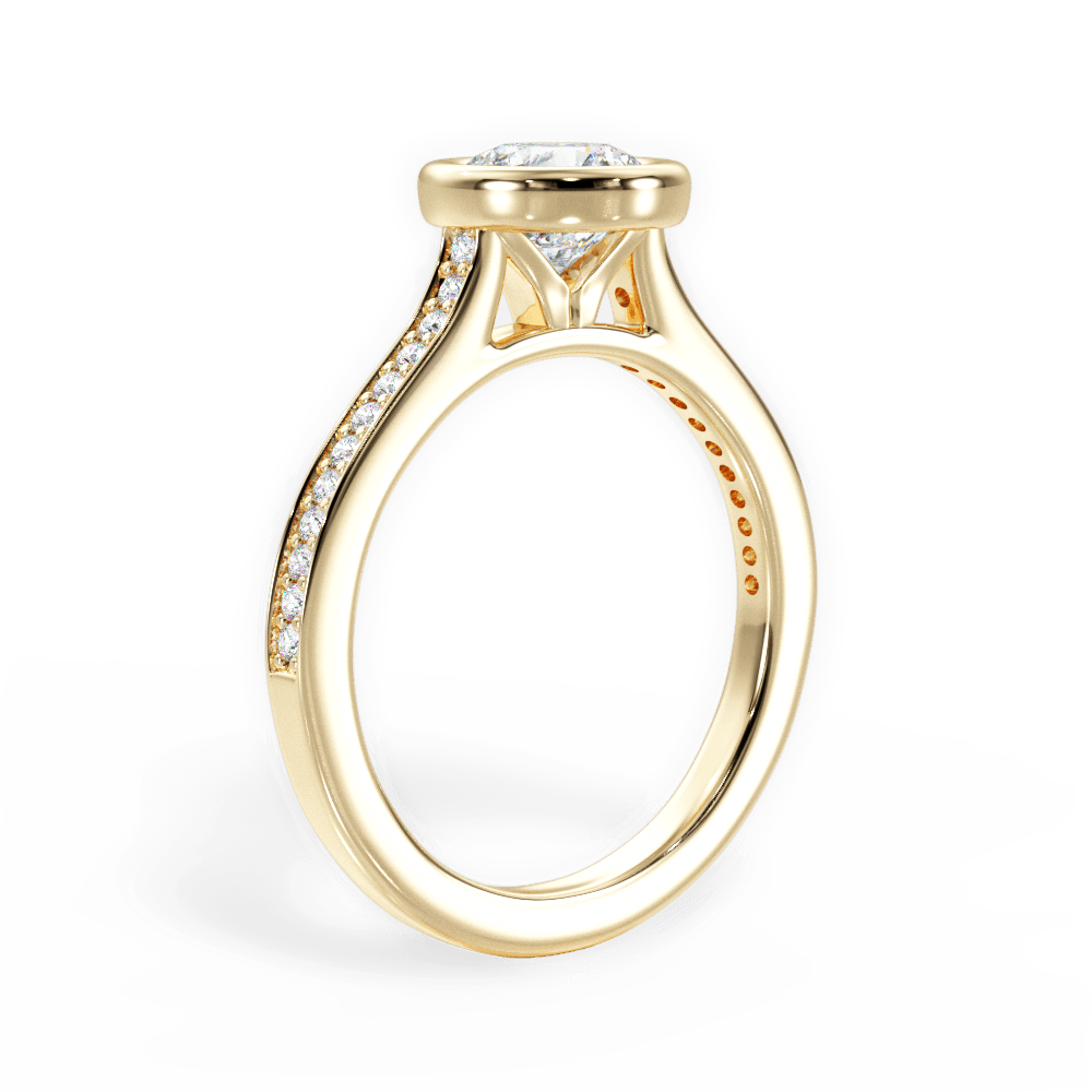 14kt Yellow Gold/18kt Yellow Gold/round/front