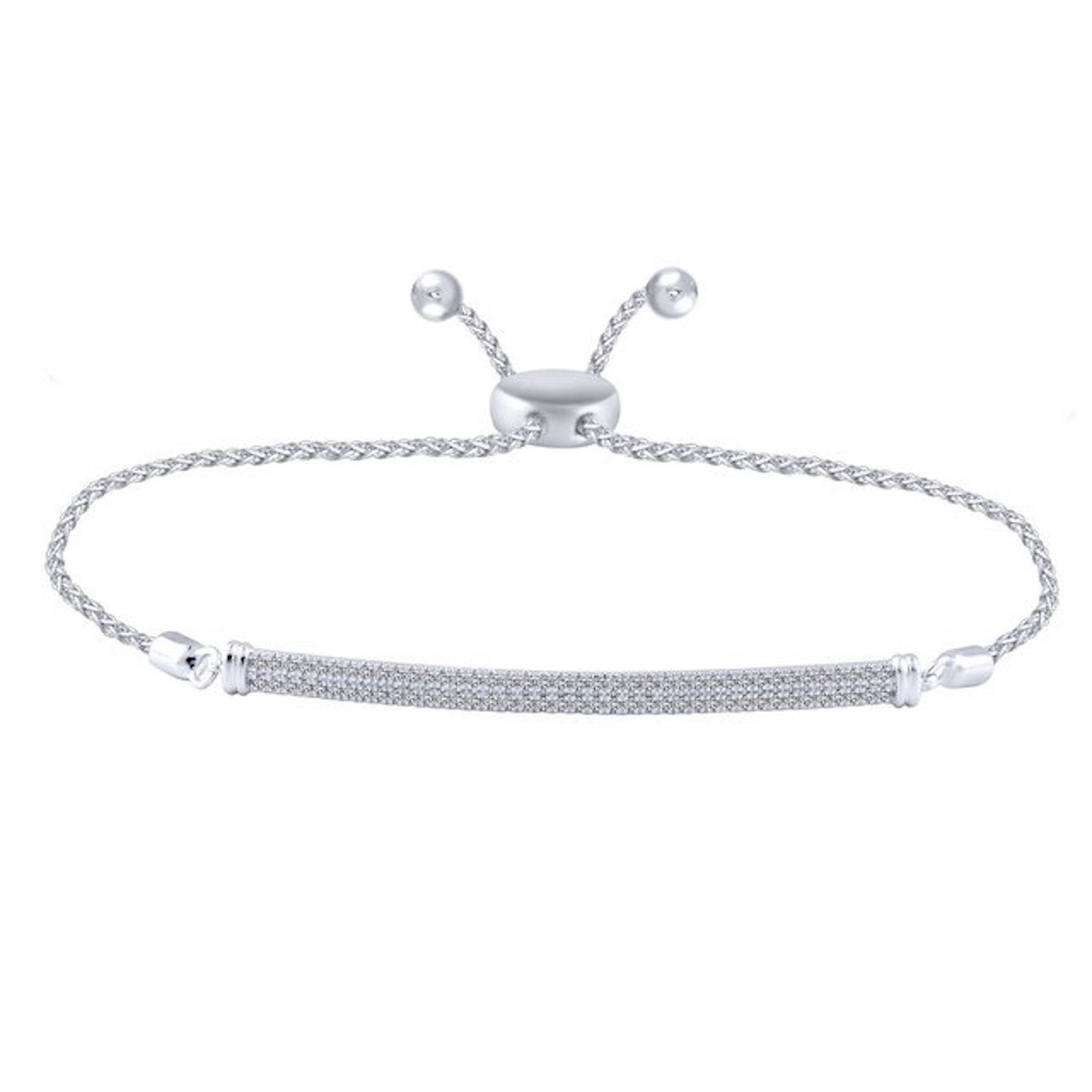diamond bolo bracelet