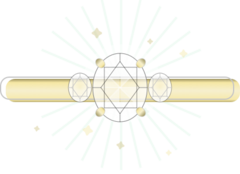yellow gold engagement ring illustration