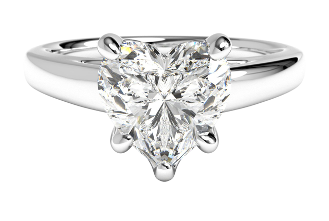 heart-shaped diamond ring