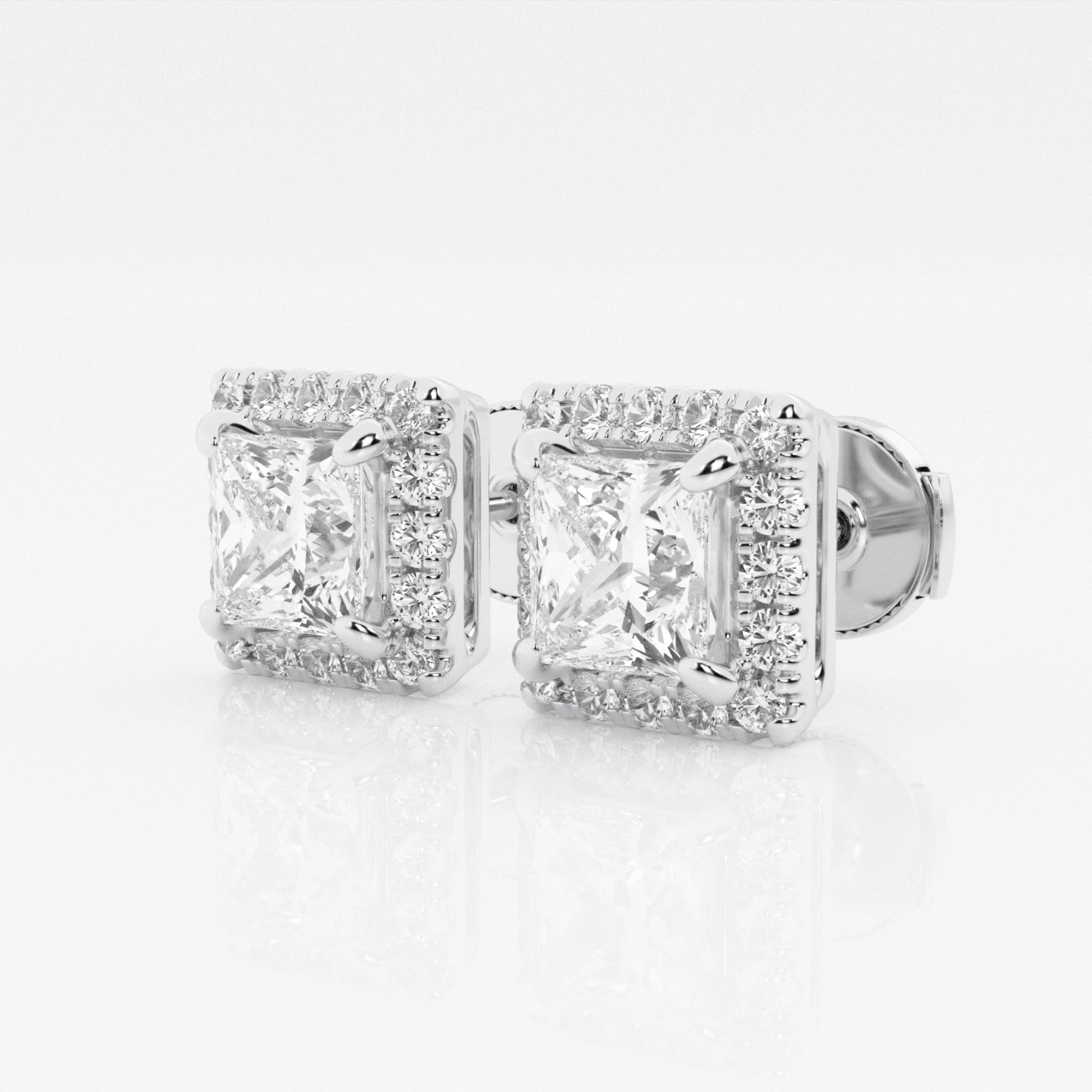 14kt White Gold/18kt White Gold/Platinum/princess/side