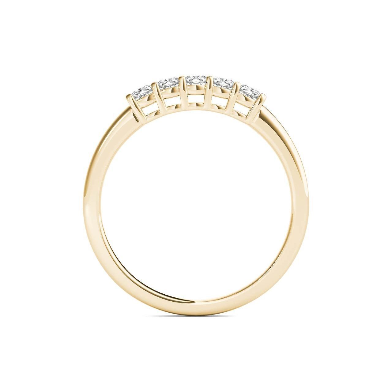 18kt Yellow Gold/0.50 CTW/front