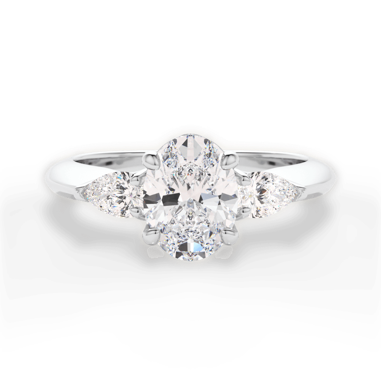 14kt White Gold/18kt White Gold/Platinum/oval/top sku 1OZ1010P