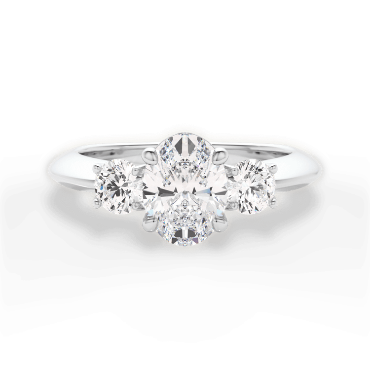 14kt White Gold/18kt White Gold/Platinum/oval/top sku 1OZ1015P