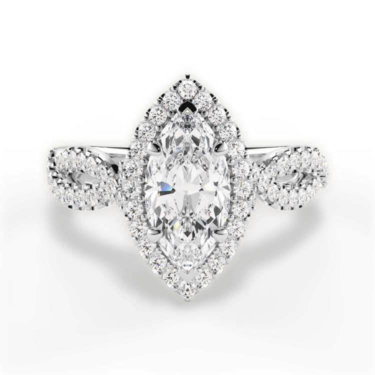 14kt White Gold/18kt White Gold/Platinum/marquise/top sku 1MZ1318