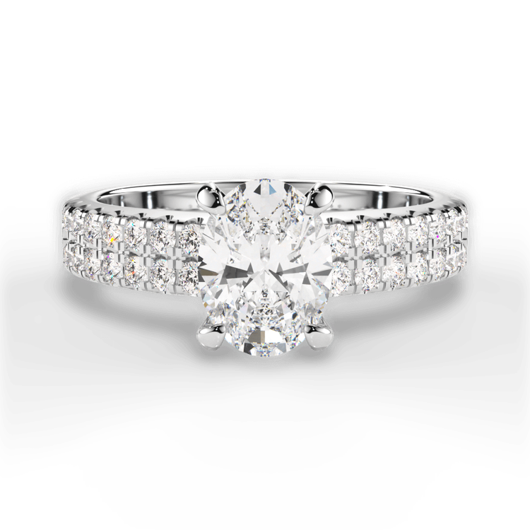 14kt White Gold/18kt White Gold/Platinum/oval/top sku 1OZ1324