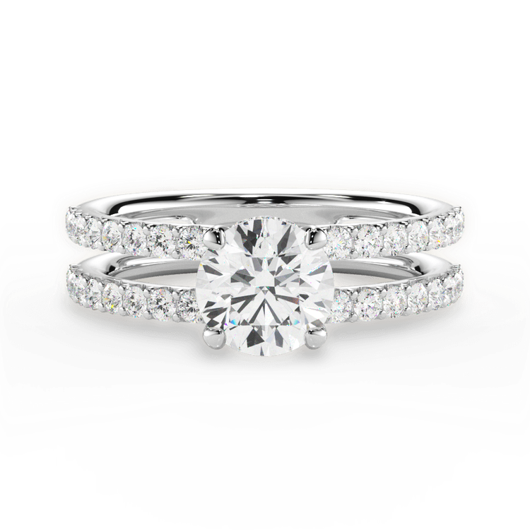 14kt White Gold/18kt White Gold/Platinum/round/top sku 1RZ1401