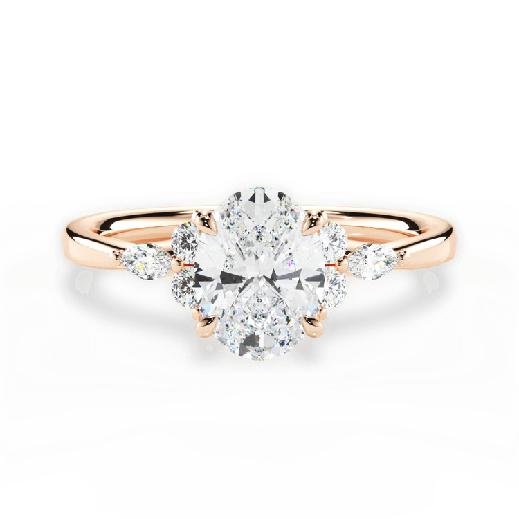 14kt Rose Gold/18kt Rose Gold/oval/top sku 1OZ1405