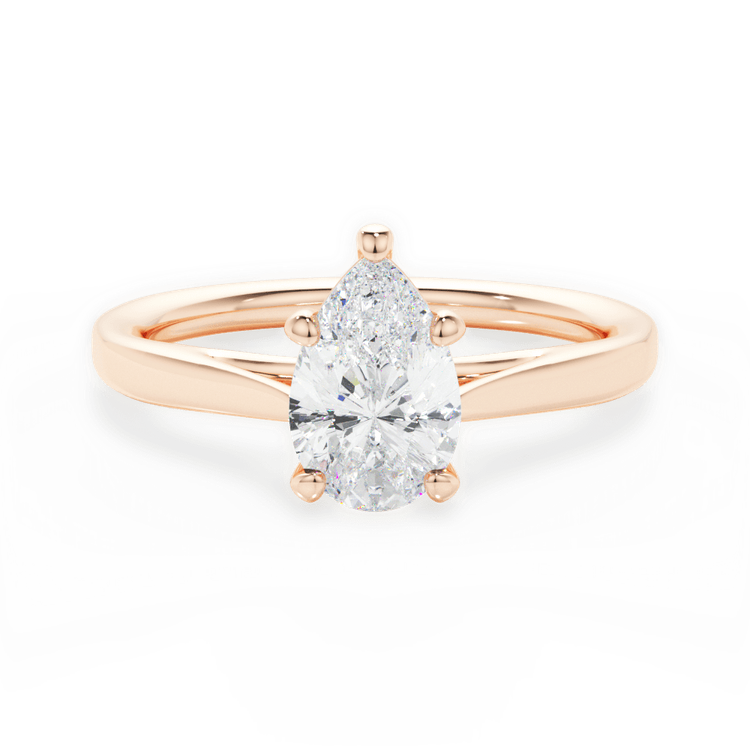 14kt Rose Gold/18kt Rose Gold/pear/top sku 1PZ1407