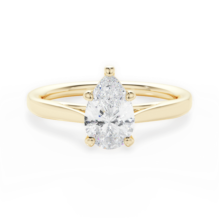14kt Yellow Gold/18kt Yellow Gold/pear/top sku 1PZ1407