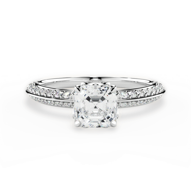 14kt White Gold/18kt White Gold/Platinum/asscher/top sku 1ASZ4770