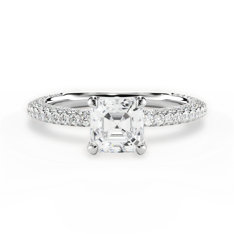 14kt White Gold/18kt White Gold/Platinum/asscher/top sku 1ASZ1411