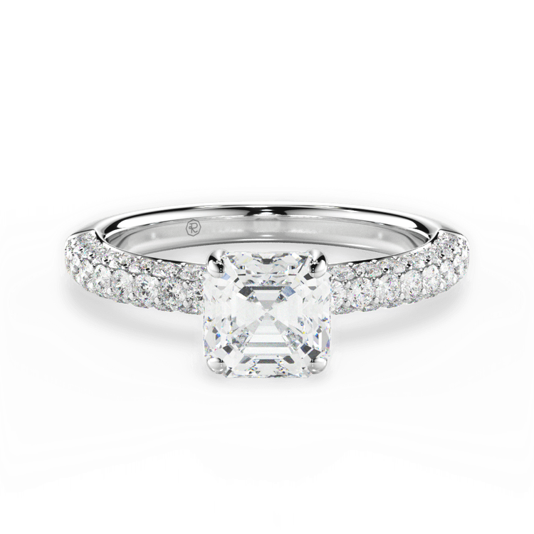 14kt White Gold/18kt White Gold/Platinum/asscher/top sku 1ASZ1340