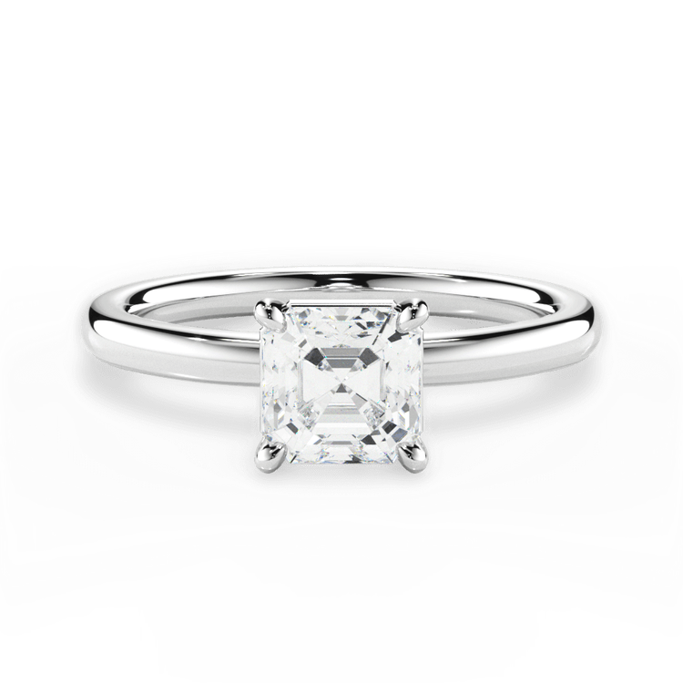 14kt White Gold/18kt White Gold/Platinum/asscher/top sku 1ASZ4775