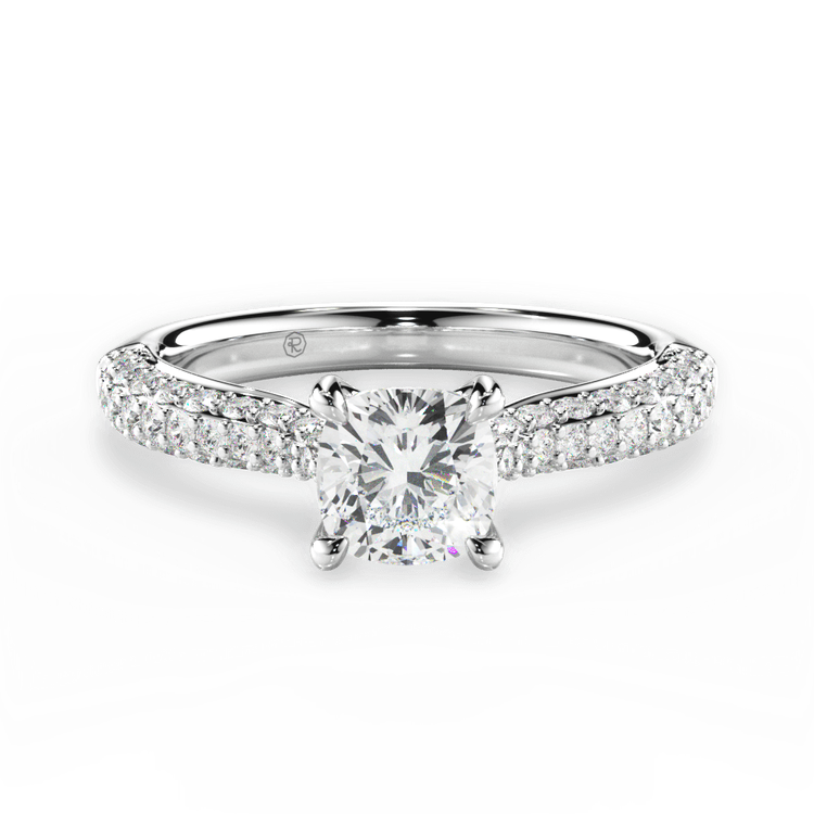 14kt White Gold/18kt White Gold/Platinum/cushion/top sku 1CUZ1350