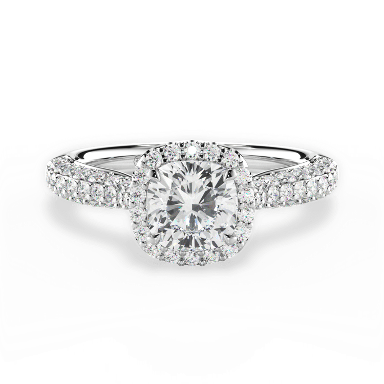 14kt White Gold/18kt White Gold/Platinum/cushion/top sku 1CUZ1349