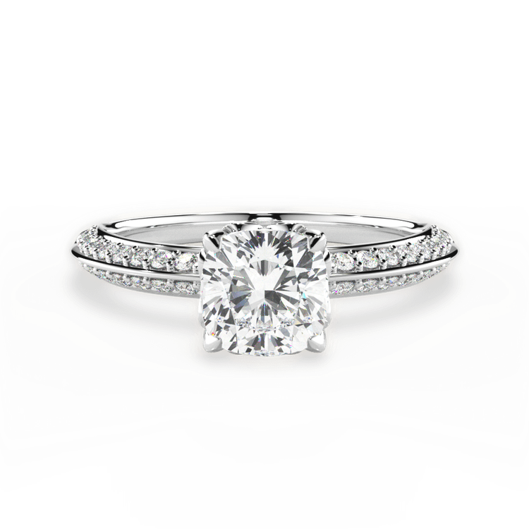 14kt White Gold/18kt White Gold/Platinum/cushion/top sku 1CUZ4770