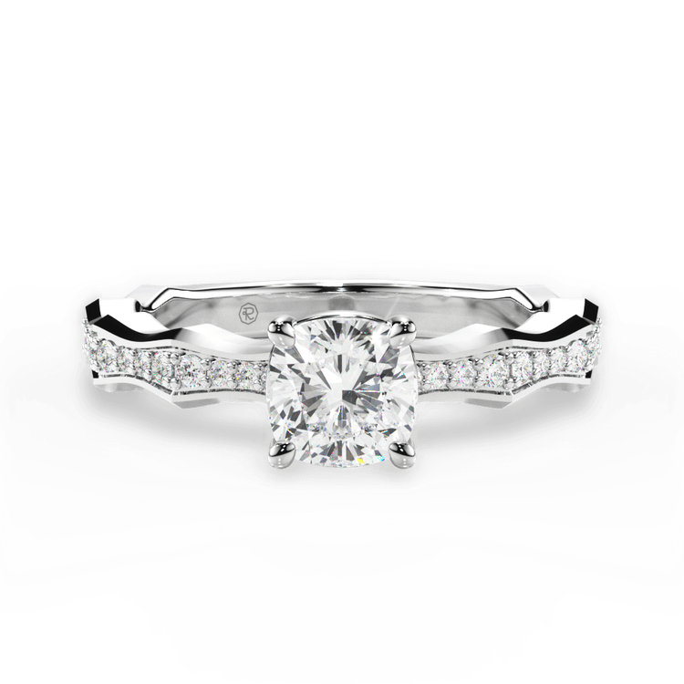 14kt White Gold/18kt White Gold/Platinum/cushion/top sku 1CUZ1361