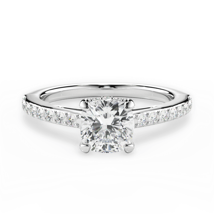 14kt White Gold/18kt White Gold/Platinum/cushion/top sku 1CUZ4710