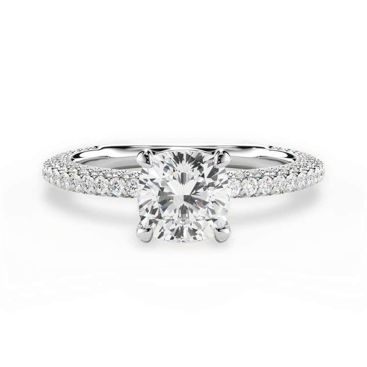 14kt White Gold/18kt White Gold/Platinum/cushion/top sku 1CUZ1411