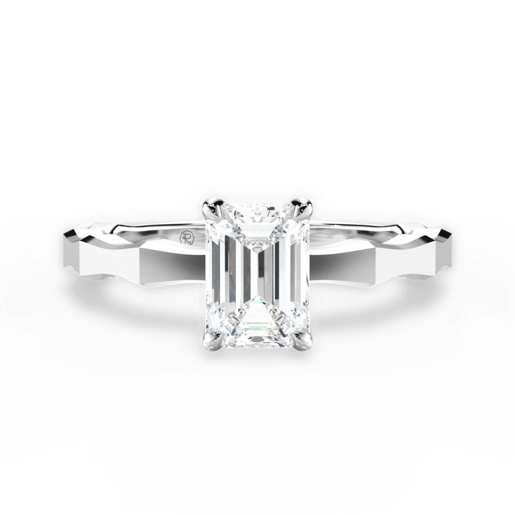 14kt White Gold/18kt White Gold/Platinum/emerald/top sku 1ECZ1360