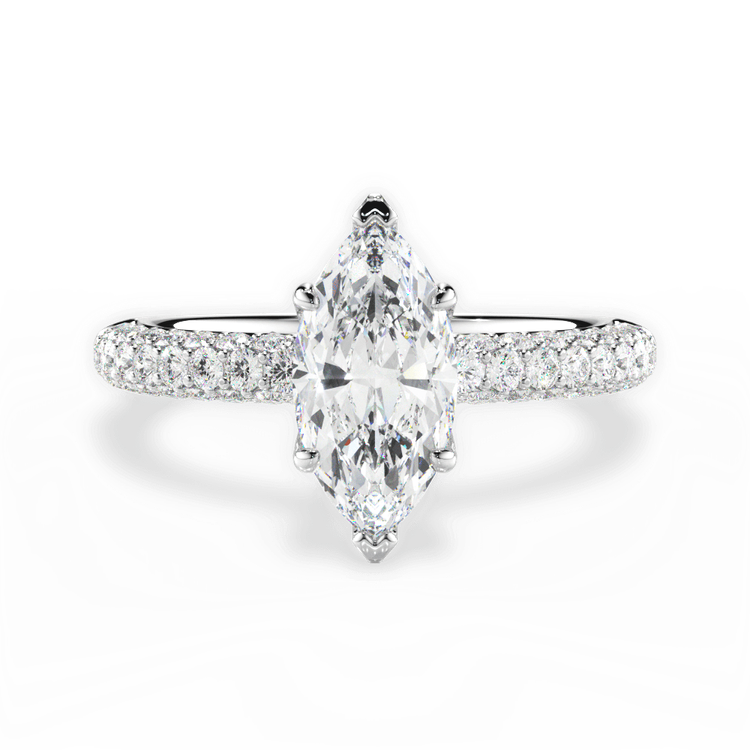 14kt White Gold/18kt White Gold/Platinum/marquise/top sku 1MZ1340