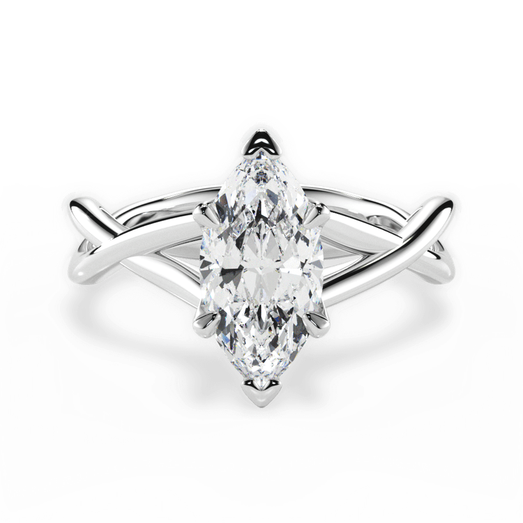 14kt White Gold/18kt White Gold/Platinum/marquise/top sku 1MZ4706
