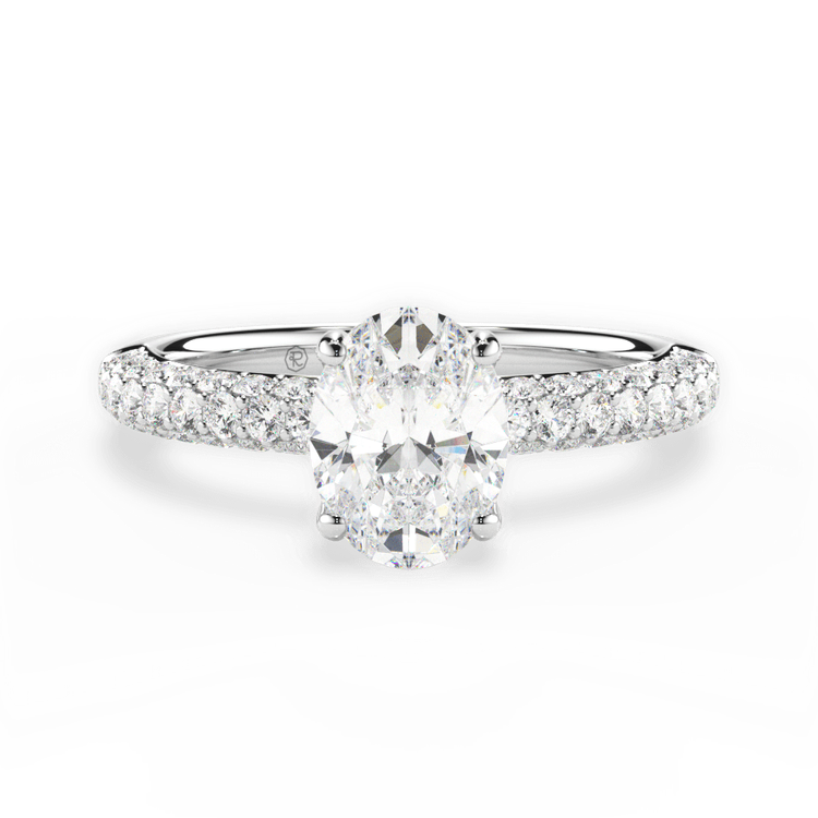 14kt White Gold/18kt White Gold/Platinum/oval/top sku 1OZ1340