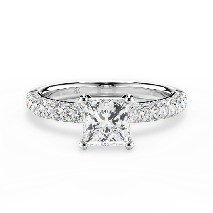 14kt White Gold/18kt White Gold/Platinum/princess/top sku 1PCZ1340