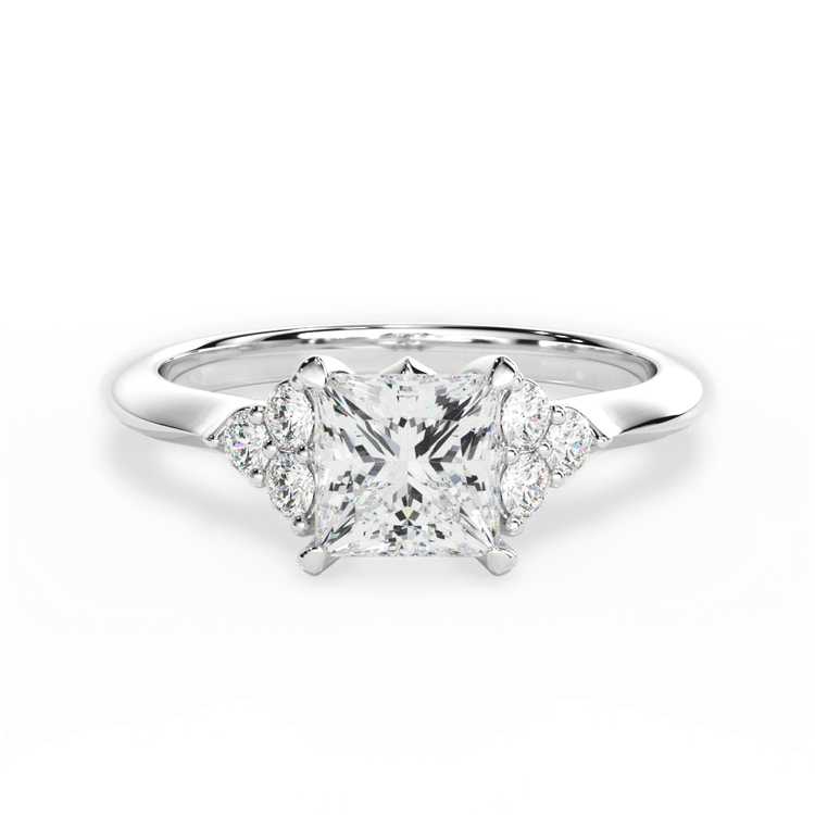 14kt White Gold/18kt White Gold/Platinum/princess/top sku 1PCZ4705