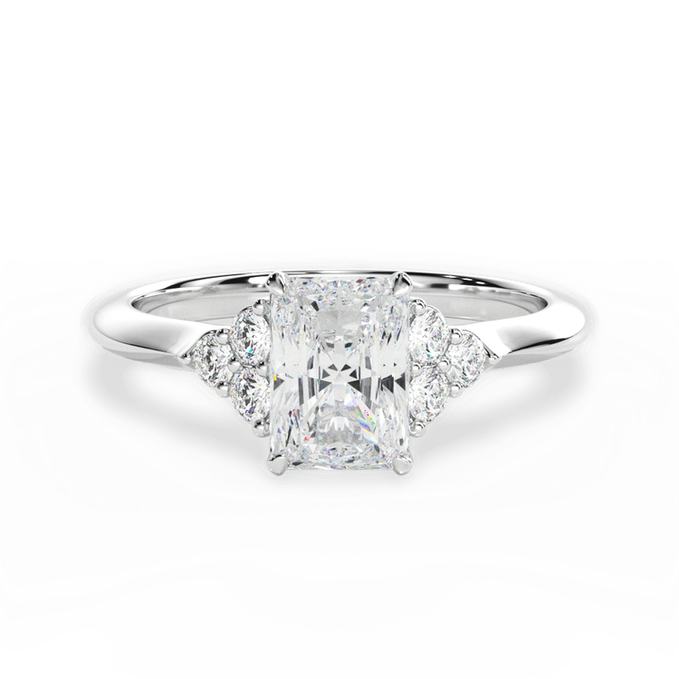 14kt White Gold/18kt White Gold/Platinum/radiant/top sku 1RAZ4705