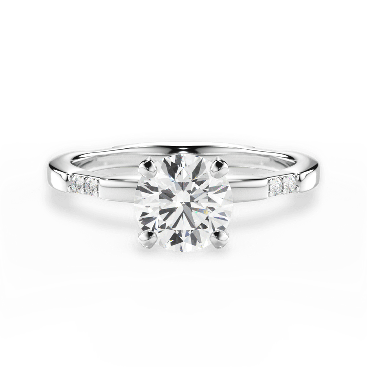 14kt White Gold/18kt White Gold/Platinum/round/top sku 1RZ1399
