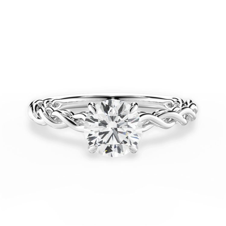 14kt White Gold/18kt White Gold/Platinum/round/top sku 1RZ4711