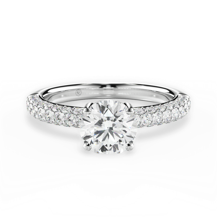 14kt White Gold/18kt White Gold/Platinum/round/top sku 1RZ1340