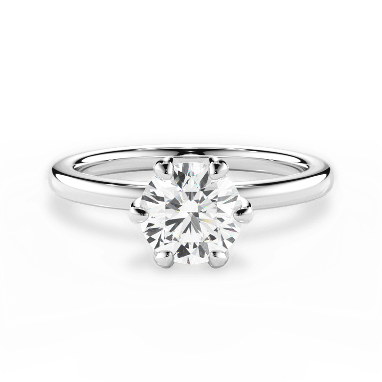 14kt White Gold/18kt White Gold/Platinum/round/top sku 1RZ1410