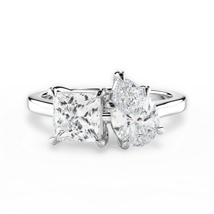 14kt White Gold/18kt White Gold/Platinum/pear/top sku 1PCZ1004ALDPE