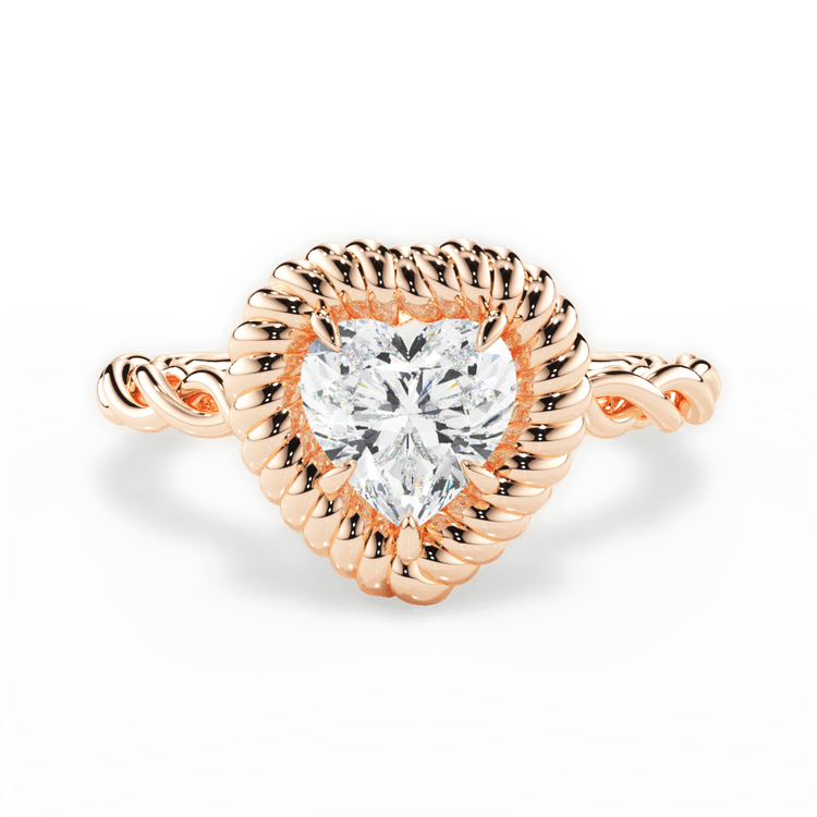 14kt Rose Gold/18kt Rose Gold/heart/top sku 1HZ4766