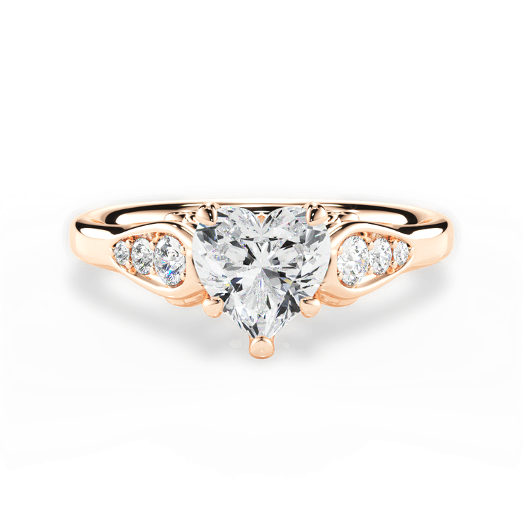 14kt Rose Gold/18kt Rose Gold/heart/top sku 1HZ4757